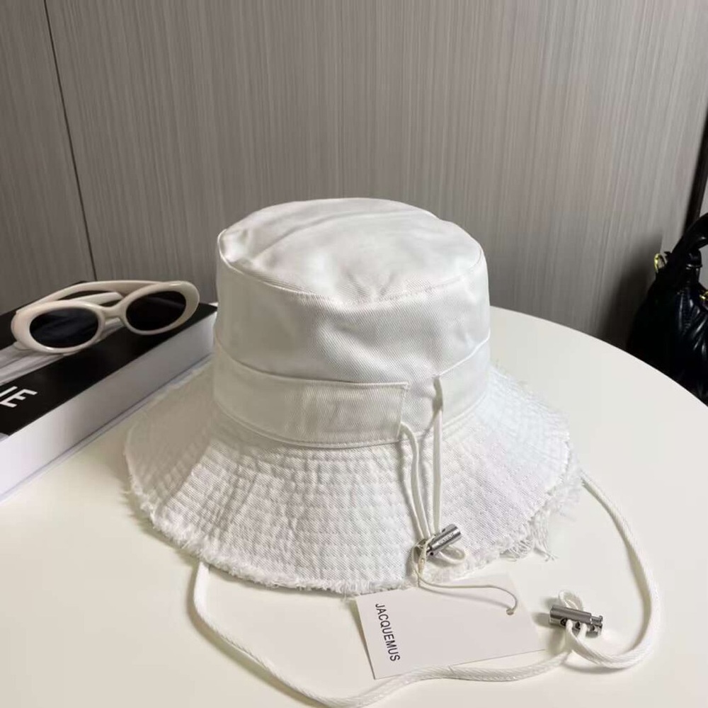 Jacquemus Bucket Hat White - Picture 5 of 7